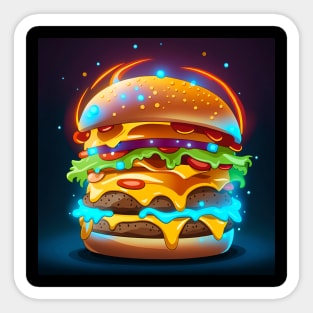 Burger Sticker